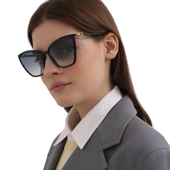 ? NEW Fendi Oversized Black Square Sunglasses FF 0433/G/S ✨ main image 6